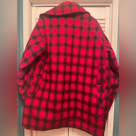 Woolrich Red and Black Wool Jacket - Picture 6 of 6